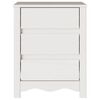 vidaXL Cabinet de chevet avec tiroir Drammen Blanc 45 x 35 x 56 cm