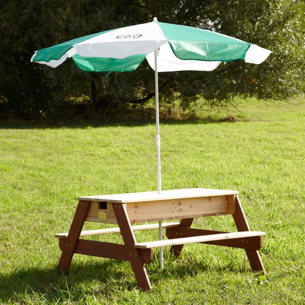 AXI Table de pique-nique &agrave; sable/eau avec parasol