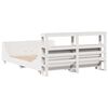 vidaXL Cadre de lit sans matelas blanc 120x190 cm bois de pin massif
