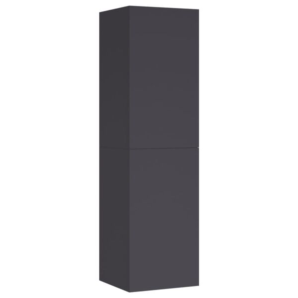 vidaXL Meubles TV 2 pcs Gris 30,5x30x110 cm Bois d&rsquo;ing&eacute;nierie