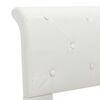 vidaXL Cadre de lit sans matelas blanc similicuir 120x200 cm