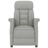 vidaXL Chaise de massage Gris clair 70.5 x 96.5 x 95 cm Polyester