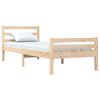 vidaXL Cadre de lit sans matelas bois massif 90x200 cm