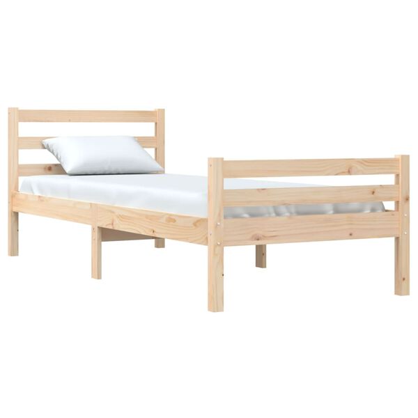 vidaXL Cadre de lit sans matelas bois massif 90x200 cm