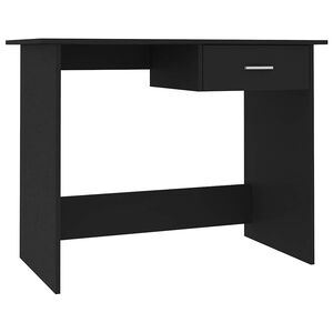 vidaXL Bureau Noir 100x50x76 cm Bois d&rsquo;ing&eacute;nierie