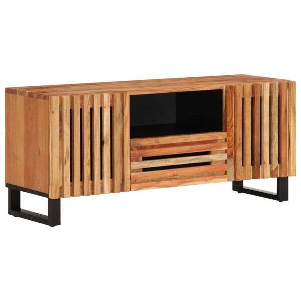 vidaXL Meuble TV 100x34x46 cm bois d'acacia massif