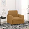 vidaXL Fauteuil Marron 60 cm Velours