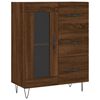vidaXL Buffet haut Chêne marron 69,5x34x180 cm Bois d'ingénierie