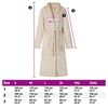 vidaXL Robe de bain sans capuche Beige xl Flanelle