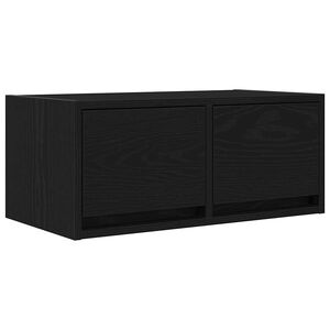 vidaXL Meuble TV ch&ecirc;ne noir 60x31x25,5 cm bois d'ing&eacute;nierie
