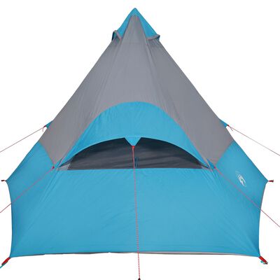 vidaXL Tente de camping tipi 7 personnes bleu imperméable