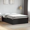 vidaXL Cadre de lit sans matelas noir 135x190 cm
