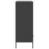 vidaXL Buffet haut noir 68x39x101,5 cm acier
