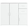 vidaXL Buffet Blanc 91x29,5x75 cm Bois d'ing&eacute;nierie