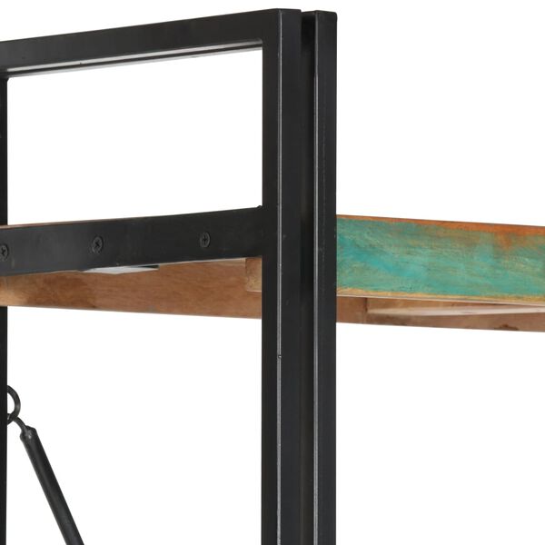 vidaXL Biblioth&egrave;que 5 niveaux 60x30x180 cm Bois solide de r&eacute;cup&eacute;ration