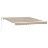 vidaXL Auvent r&eacute;tractable &eacute;lectrique Beige 350 x 250 cm