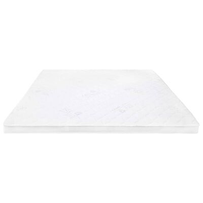 Surmatelas en mousse de gel froid et polyester 160x200 cm de couleur  blanche VidaXL - Habitium®