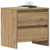 vidaXL Cabinet de chevet 2 pcs Chêne artisanal 45 x 34 x 44,5 cm