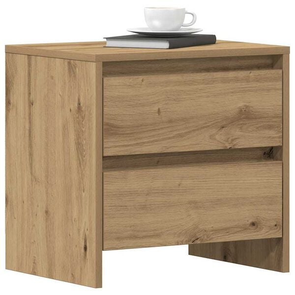 vidaXL Cabinet de chevet 2 pcs Chêne artisanal 45 x 34 x 44,5 cm