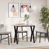 vidaXL Table &agrave; manger cadre en Y 100x50x75,5 cm bois pin massif acier