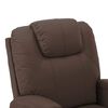 vidaXL Fauteuil de massage Marron Similicuir