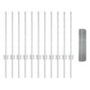 vidaXL Cl&ocirc;ture avec poteau Argent&eacute; 0,5 x 25 m Acier