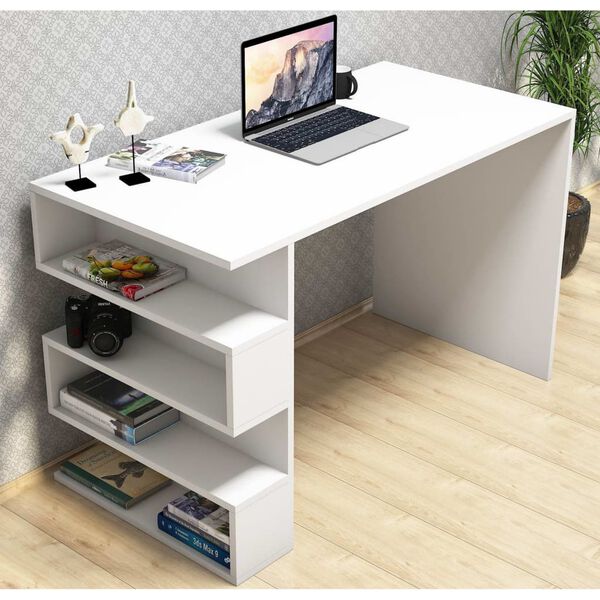 Homemania Bureau d'ordinateur Limber 120x60x75 cm Blanc