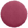 vidaXL Coussins de si&egrave;ge 2 pcs Bordeaux &Oslash; 40 x 13 cm Velours