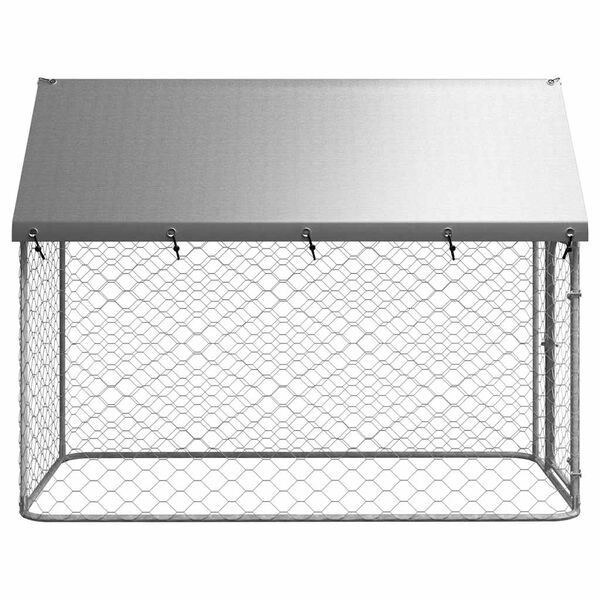 vidaXL Chenil ext&eacute;rieur avec toit 200x100x150 cm