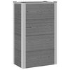 vidaXL Jardini&egrave;re sur&eacute;lev&eacute;e Gris 50 x 30 x 82 cm WPC et Aluminium