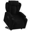 vidaXL Fauteuil inclinable électrique noir tissu