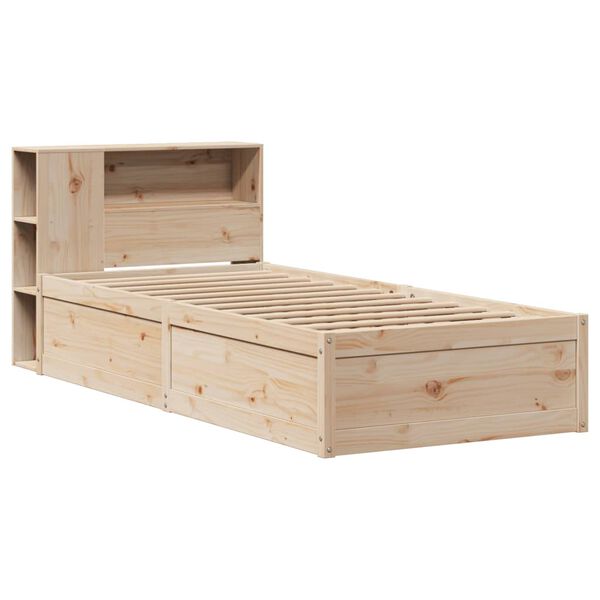 vidaXL Cadre de lit sans matelas 75x190 cm bois de pin massif