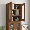 vidaXL Armoire murale suspendue Chêne marron 69,5x34x90 cm