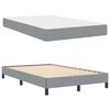 vidaXL Lit &agrave; ressorts avec matelas Gris clair 120 x 200 cm tissu