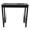 Set de 1 table de bar et 4 tabourets noir