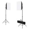 vidaXL Kit de studio photo boîtes à lumière toile de fond réflecteur