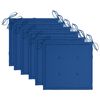 vidaXL Chaises de jardin lot de 6 avec coussins Bois de teck massif