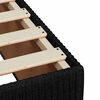 vidaXL Sommier &agrave; lattes de lit avec matelas Noir 90x200 cm Tissu