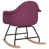 vidaXL Chaise &agrave; bascule Violet Tissu