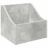 vidaXL Bo&icirc;te &agrave; disques LP Gris b&eacute;ton 37 x 33 x 32 cm Bois d'ing&eacute;nierie