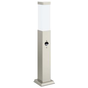 vidaXL Borne lumineuse avec d&eacute;tecteur 50 cm en acier inoxydable IP44