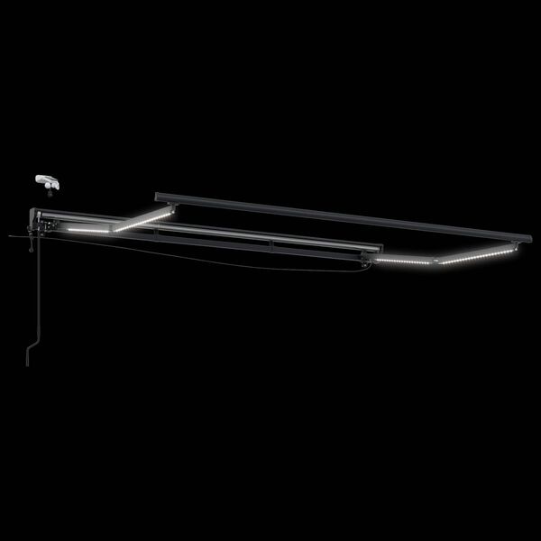 vidaXL Auvent r&eacute;tractable &eacute;lectrique Noir 3 x 2,5 m