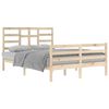 vidaXL Cadre de lit sans matelas bois massif 140x200 cm