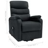 vidaXL Fauteuil de massage inclinable Gris foncé Tissu
