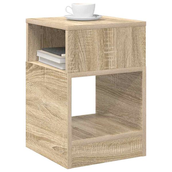 vidaXL Table d'appoint Ch&ecirc;ne Sonoma 30,5 x 30 x 45 cm