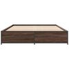 vidaXL Cadre de lit sans matelas ch&ecirc;ne marron 120x190 cm