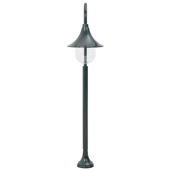 vidaXL Lampadaire de jardin E27 120 cm Aluminium Vert foncé