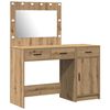 vidaXL Table de Toilette 2 pc Marron 40 x 41 x 75 cm Bois d'ing&eacute;nierie
