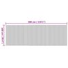 vidaXL Tapis rectangulaire naturel 100x300 cm bambou