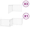 vidaXL Barri&egrave;re pour chien porte pliable 10 panneaux bois de peuplier